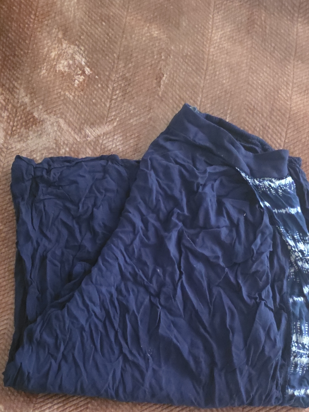 Swimsuits For All Navy Maxi Skirt with Printed Waistband